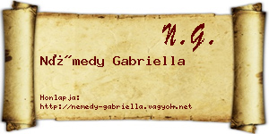 Némedy Gabriella névjegykártya
