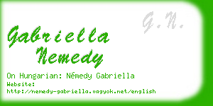 gabriella nemedy business card
