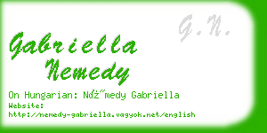gabriella nemedy business card